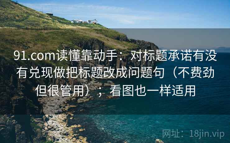 91.com读懂靠动手：对标题承诺有没有兑现做把标题改成问题句（不费劲但很管用）；看图也一样适用  第2张